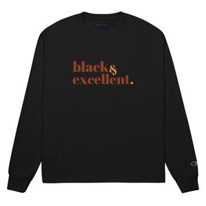 Black & Excellent - Champion Long Sleeve Tee