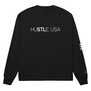 huSTLe, USA - Champion Long Sleeve