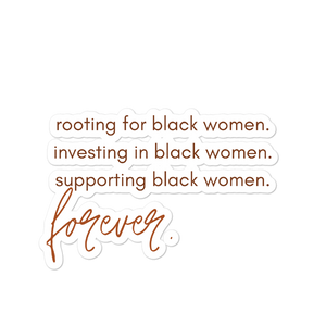 Support Black Women Sticker