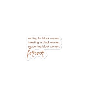 Support Black Women Sticker