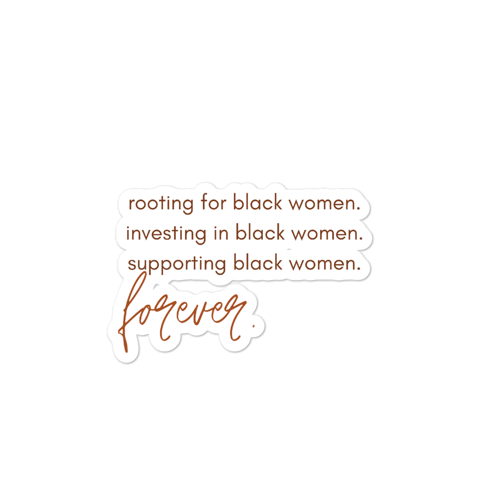 Support Black Women Sticker